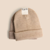 Ribby Beanie - Warm Walnut & Bon Beige 2-pack