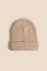 Ribby Beanie - Warm Walnut & Bon Beige 2-pack