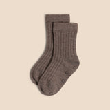 Ribby Socks - Cacao & Warm Walnut 2-pack